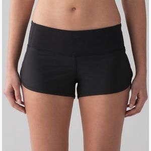 Black lululemon speed shorts